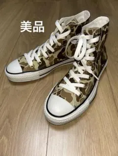 【美品】converseコンバース ALL STARカモ柄 ハイカット23cm