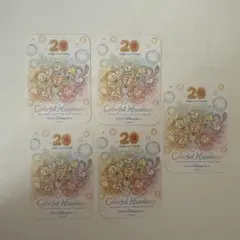 ダッフィーとフレンズ 20周年記念 ステッカー ５枚セット