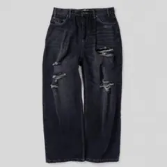 9090 King Logo Damage Denim