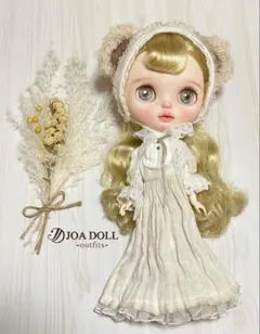 ブライスアウトフィット クマ耳アンティーク風コーデ お洋服 3点セット