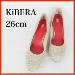 O8719*KiBERA*キビラ*パンプス*26cm*グリーン系