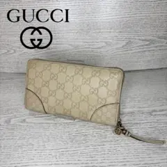 美品　GUCCI グッチ　長財布　ラウンドファスナー　S001