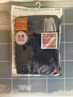 HEATTECH ユニクロ　120 ネイビー　クルーネックT長袖
