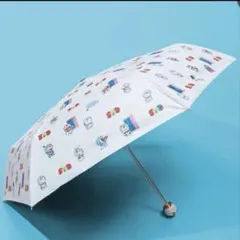 100%ドラえもん&フレンズ <UVプロテクト付き>晴雨兼用折りたたみ傘 新品100%ドラえもん&フレンズ <UVプロテクト付き>晴雨兼用折りたたみ傘