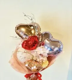 【さくらとハートのバルーンブーケ淡】お祝い卒業記念日に⭐︎