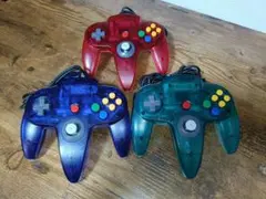 ⭕スティックゆるみ無し⭕ ニンテンドー64 コントローラー クリアカラー セット