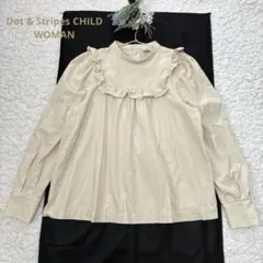 ✨たんぽぽです✨　ドットアンドストライプス チャイルドウーマン ブラウス Dot&Stripes CHILDWOMAN（シャツ/ブラウス(長袖/七分)）のフリマ
