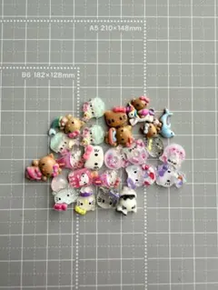 夏物キティちゃんネイルパーツ