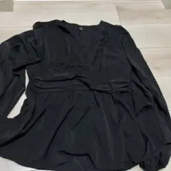 SHEIN ブラック長袖シャツ XL 大きいサイズ③