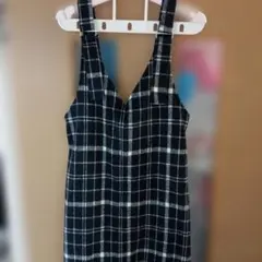 チェックが可愛い♪ジャンバースカート★М