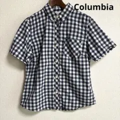 Columbia 半袖シャツ ギンガムチェック Lサイズ　美品のサムネイル