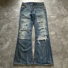 diesel ripped flared denim Y2K swag 00sのサムネイル