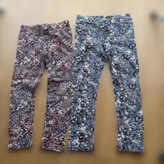 H&M キッズ レギンス 2本セット 120cm 花柄