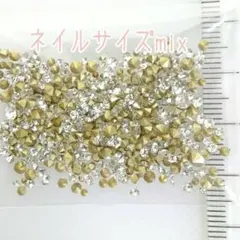 クリア◆Ｖカット ガラスストーン（ネイルサイズmix ★）デコパーツ ネイル