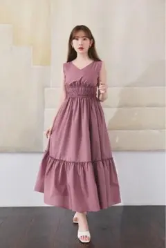Her lip to ／ Viola Bow Pleated Dress - メルカリ
