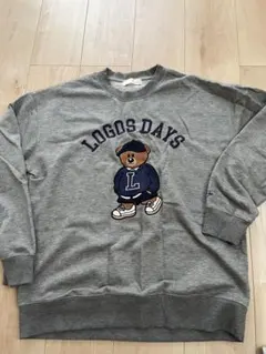 LOGOS DAYS グレー トレーナー スウェット
