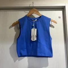 ZARA ノーススリーブショート丈　カットソー