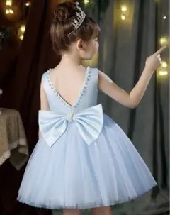【美品】ドレス　100cm ブルーのサムネイル