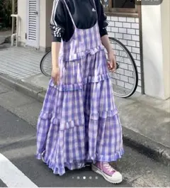 【Alley】フリルティアードキャミワンピースのサムネイル