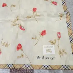 バーバリー ハンカチ スカーフ 花柄 チェック