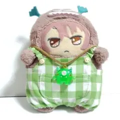 モンぬいサイズ サロペット（グリーンチェック柄×モンスター）のサムネイル