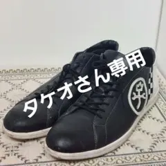 カステルバジャック CASTELBAJAC ブラックレザー スニーカー 27.0のサムネイル