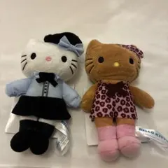 ハローキティ マスコット あしながVer. 日焼け　ベレー帽