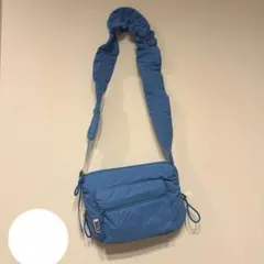 CTFK ギャザーショルダーバッグ　ブルー　ほぼ未使用