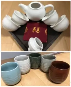 五彩湯呑くつろぎ茶器セット