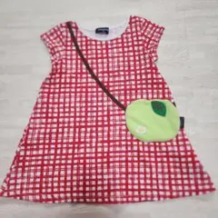 クレードスコープ　ワンピース　りんご　100cm