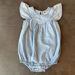 【美品】OLD NAVY デニム ロンパース12-18M 80cm