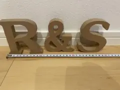 木製 R&S 文字 ウェディング装飾
