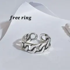 シルバー925 フォアチェーン ジェンダーレス エターナル リング 指輪 モード