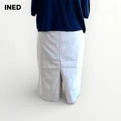 INED✨タイトスカート 9号 ひざ丈 ホワイト