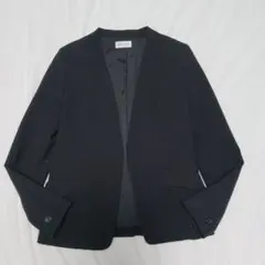 極美品✨️PLST プラステ　ノーカラージャケット　手洗い可能　冠婚葬祭　M