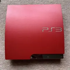 PS3 本体 レッド コントローラー付き