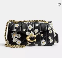【完売】【確実正規品】 COACH タビー ショルダーバッグ 26デイジー柄