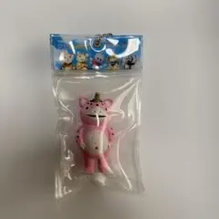 快獣ブースカ ソフビ　ボールチェーンマスコット レトロピンク