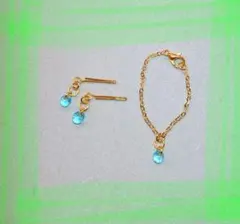 【おまけ付】リカちゃん ネックレス・ピアス セット (16) ハンドメイド