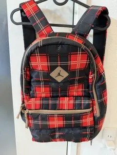 AIRJORDANジョーダンチェック柄リュック美品！男女兼用NIKEナイキ