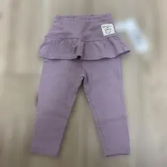 千趣会　フリル付き薄紫レギンス 80cm