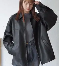 tiptop 【ZOZO限定アイテム/セットアップ対応】合皮ダブルジップブルゾン