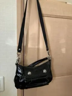 コーチ　ブラック　レザー　2WAY ショルダー　ハンド　バッグ　ニューヨーク