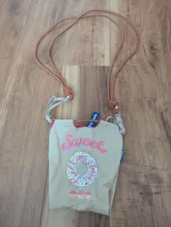 ボールアンドチェーン　ドーナツ刺繍 ミニショルダー　S