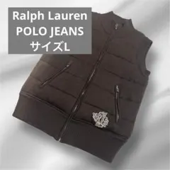 Ralph Lauren POLO JEANS キルティングベスト　ロゴ刺繍　L