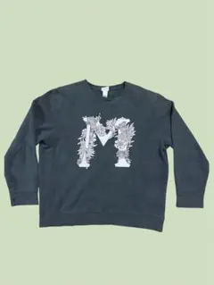 H&M スウェット ダークグリーン