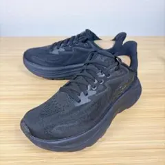 25.5センチ 2Eワイズ HOKA CLIFTON 10 オールブラック - メルカリ