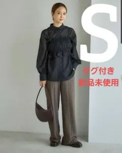 しまむら 田中里奈 mysa closet レースパンツ ブラウン S