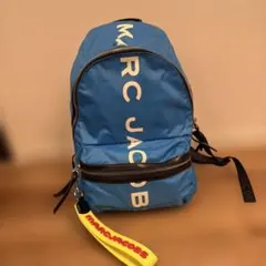 MARC JACOBS 青 リュック・バックパック　チャーム付き