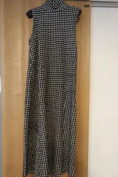 [ZARA]ノースリーブ ロングワンピース ツイード